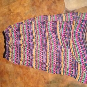 Med bright maxi skirt